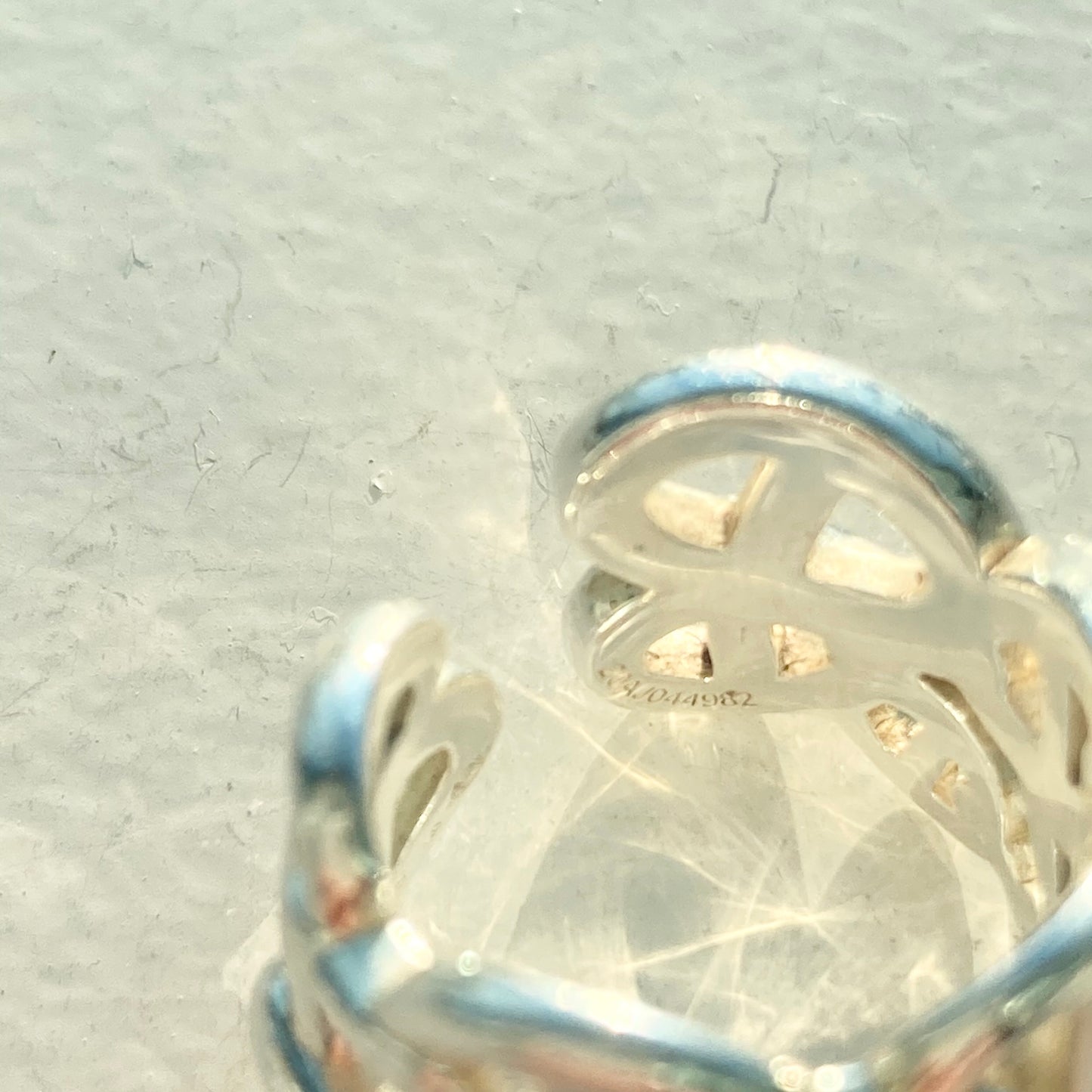 Hermès Enchainee ring GM SV925 vintage