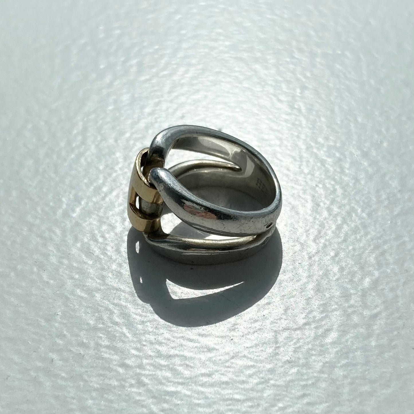 Hermès History Ring vintage SV925 AU750