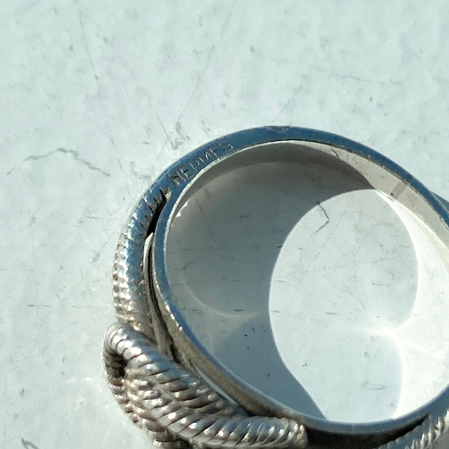 60-70s Hermès Audierne ring vintage SV800 #9-10