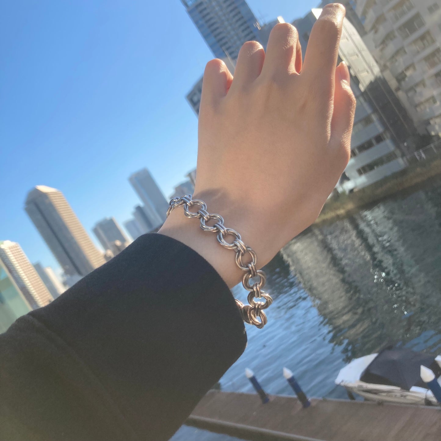 TIFFANY&Co. Double Chain Link Bracelet vintage SV925