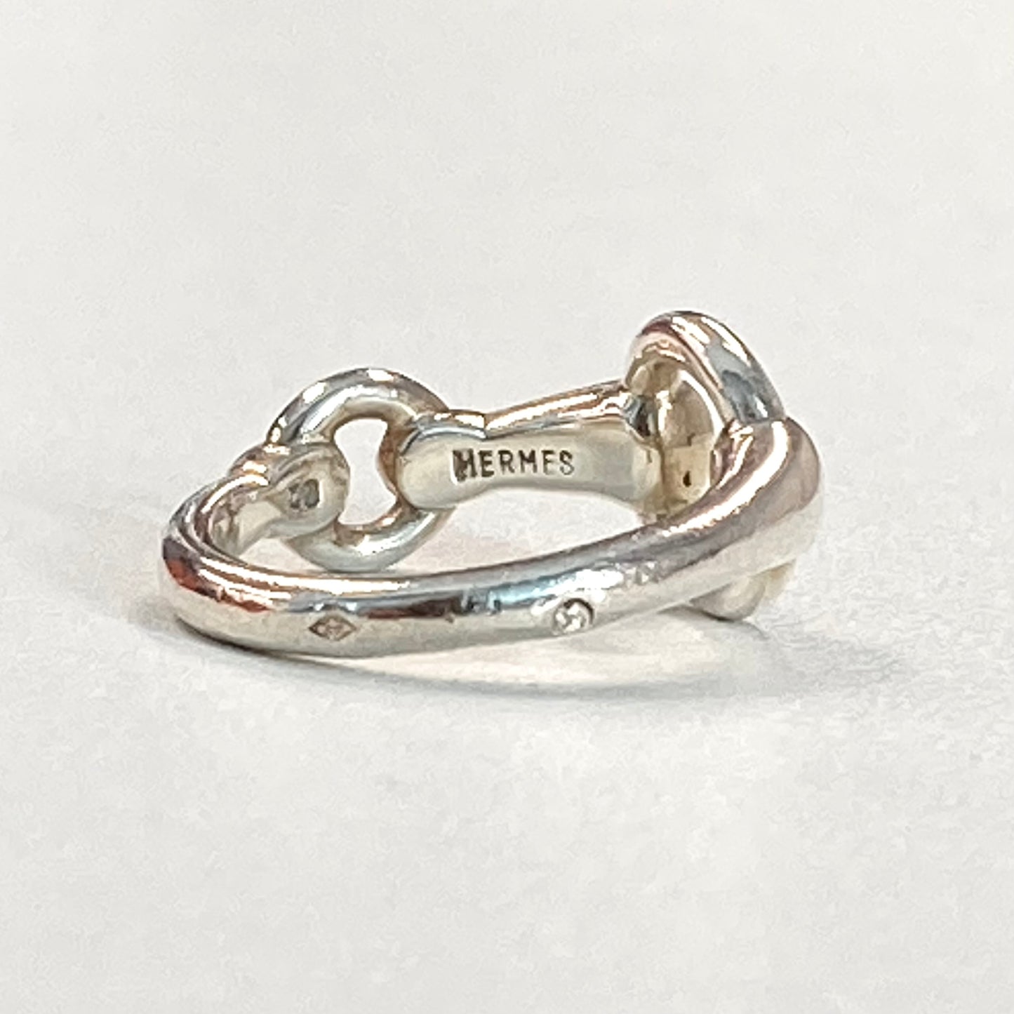 early2000 HERMES Horsebit Ring vintage SV925