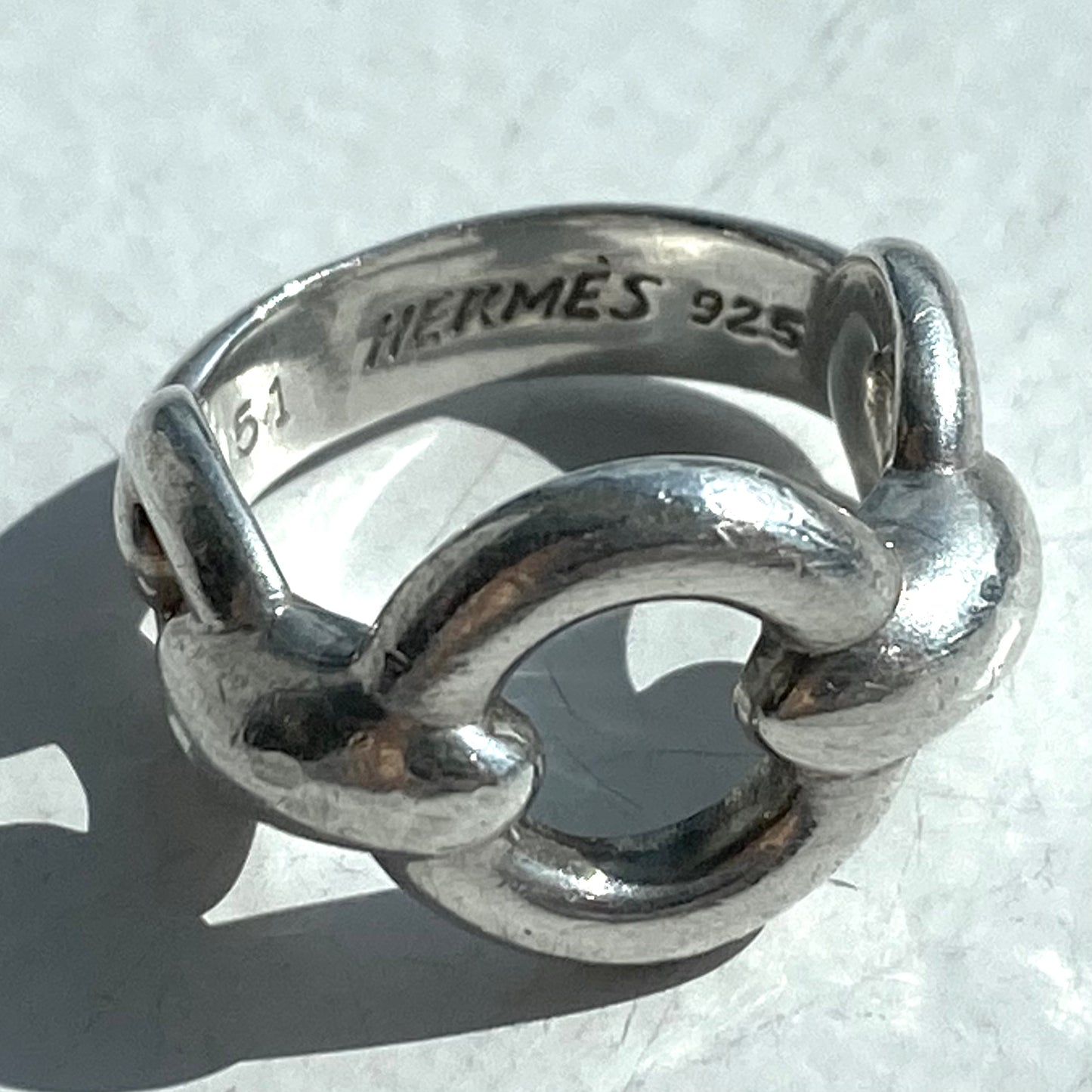80's Hermès Ring SV925 vintage #10-11