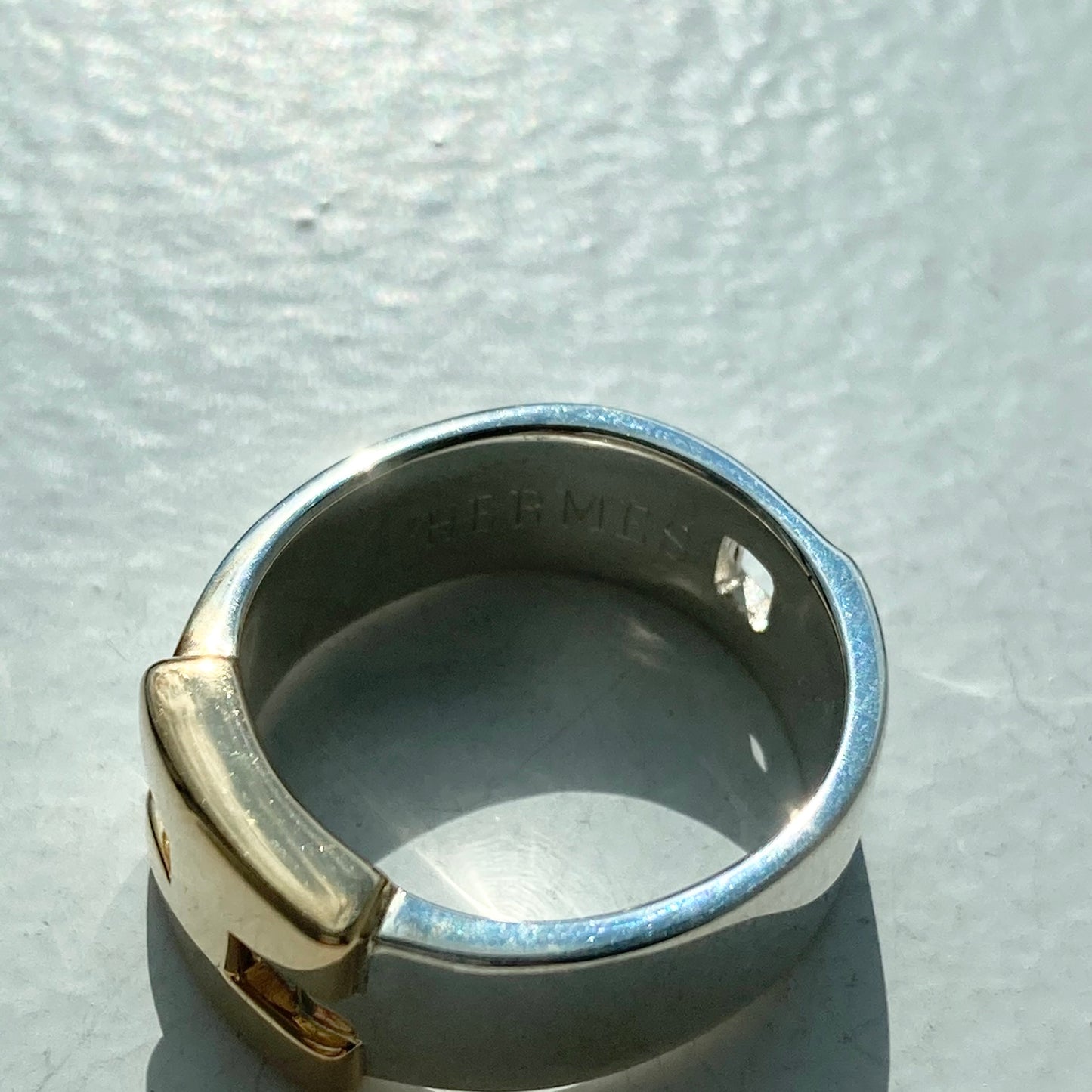 Hermès Hercures ring vintage SV925 AU750