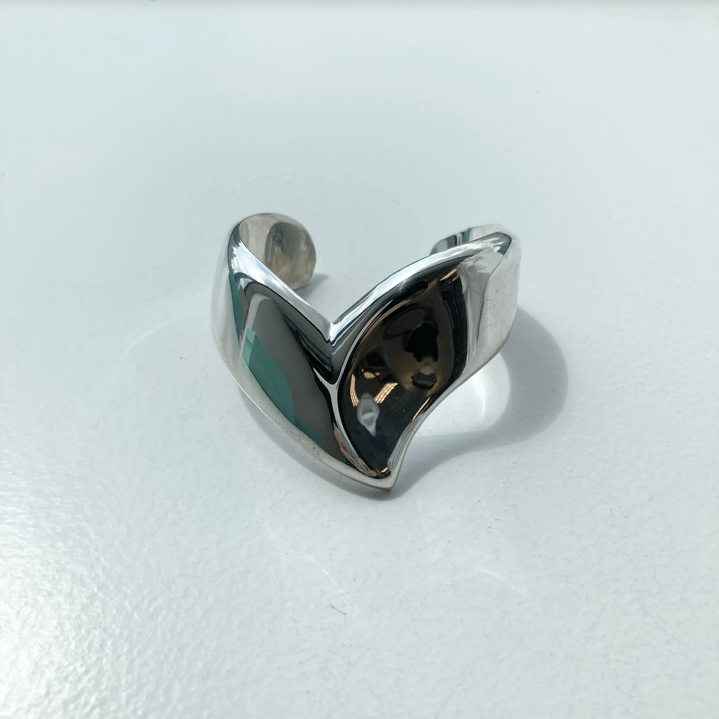 70s TIFFANY&Co. V wing Cuff Bangle vintage SV925 1977年