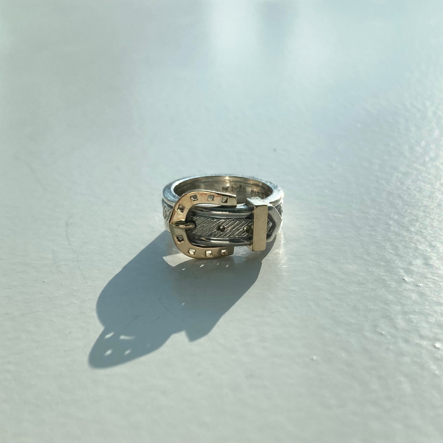-60s Hermès Vintage Ring SV800 AU750 #11-12