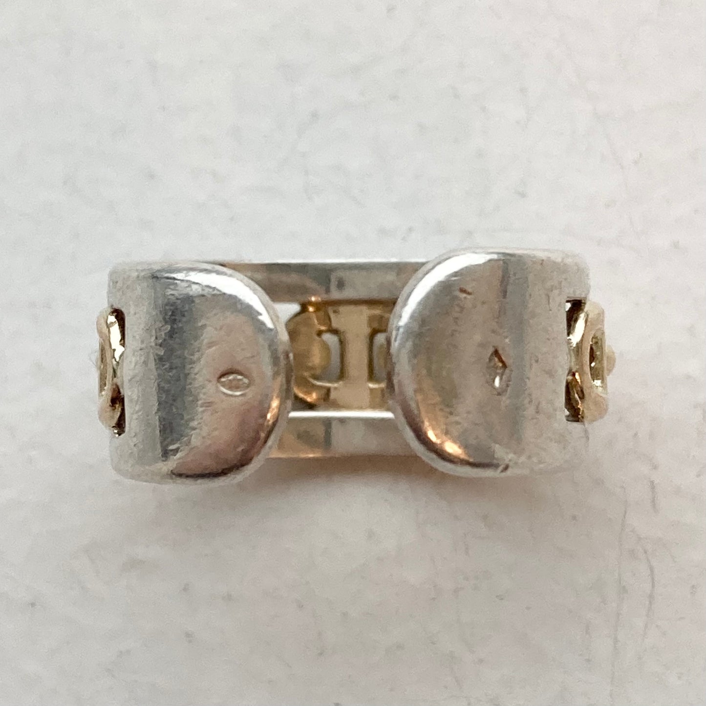 -60s Hermès Chaine d'ancre Ring vintage SV800 AU750