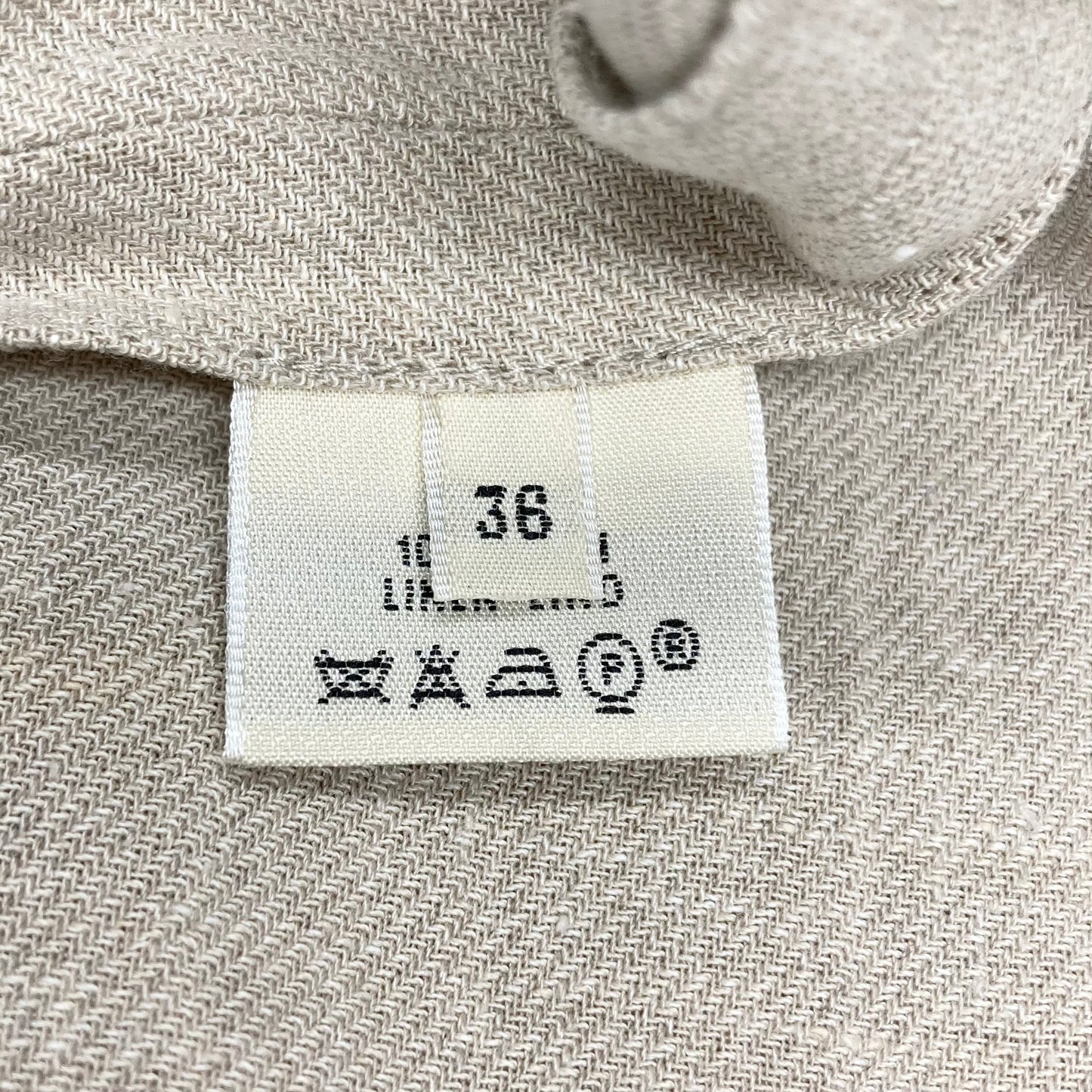 Spring2000 Hermès by Martin Margiela Linen Vareuse sleeveless dress