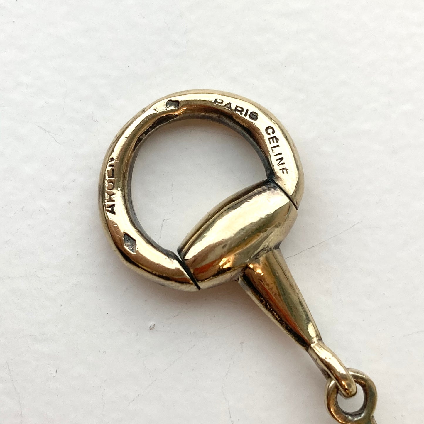 -60s Celine Horsebit chain bracelet vintage SV800