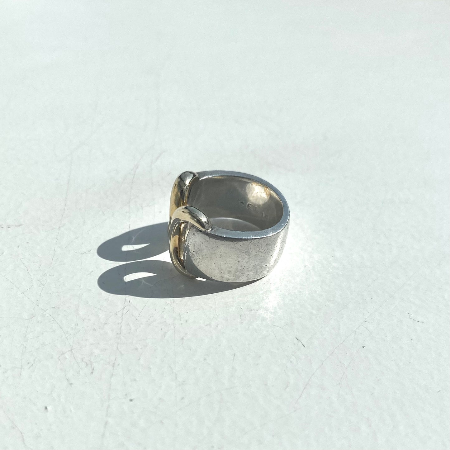 80s Hermès vintage Ring SV925 AU750
