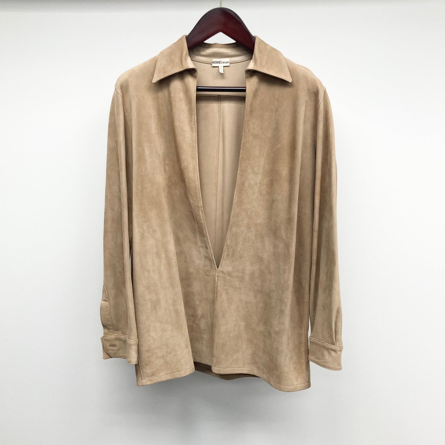 Spring1999 Hermès by Martin Margiela Leather Vareuse shirt