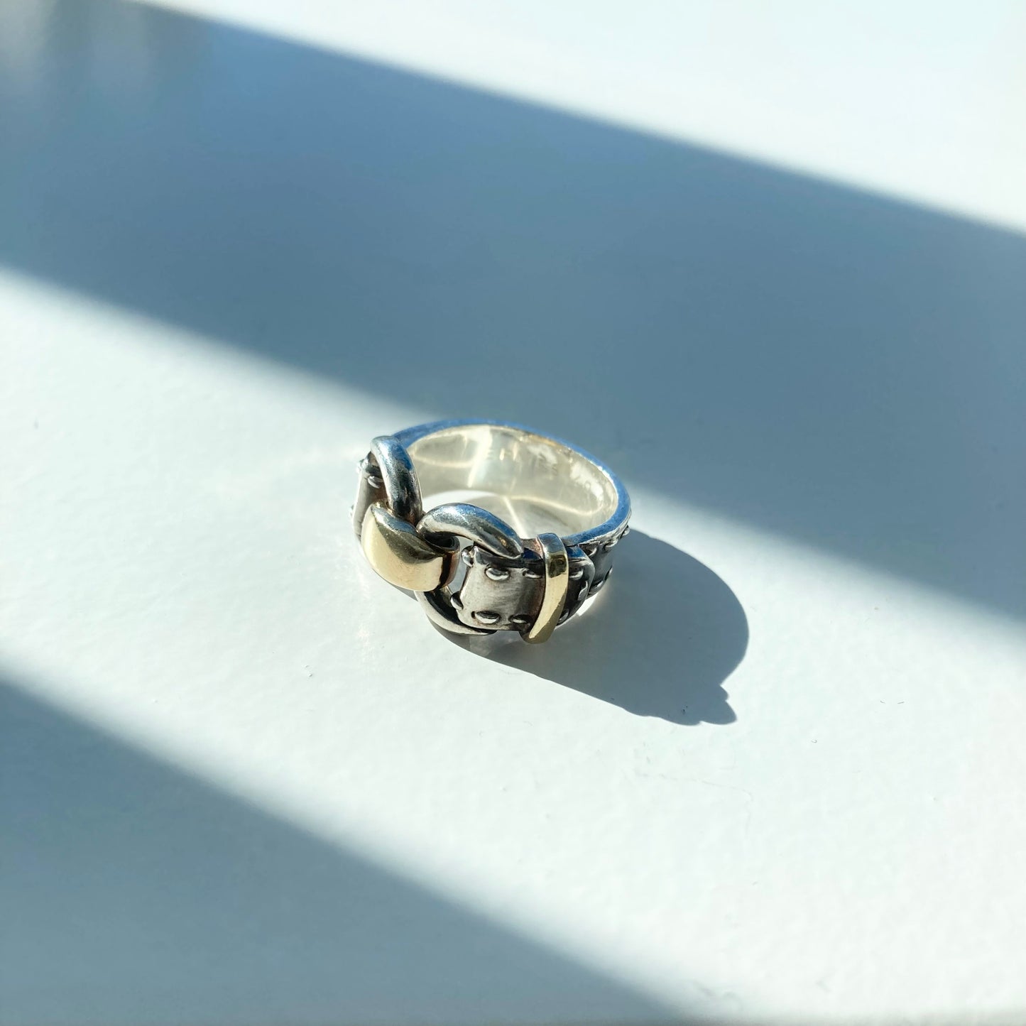 80s Hermès Vintage Ring SV925 AU750 #9
