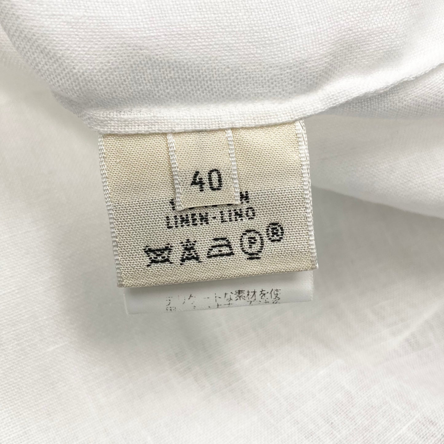 Spring1999 Hermès by Martin Margiela Linen Vareuse shirt