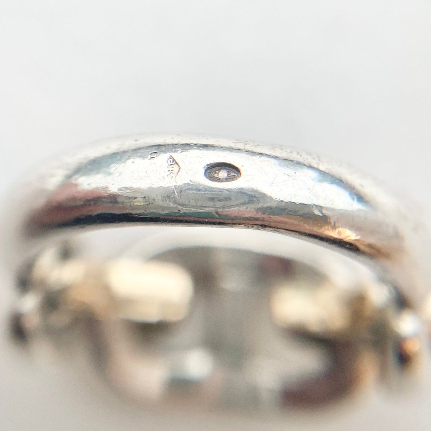 -60s Hermès Chaine d'ancre Ring vintage SV800 AU750