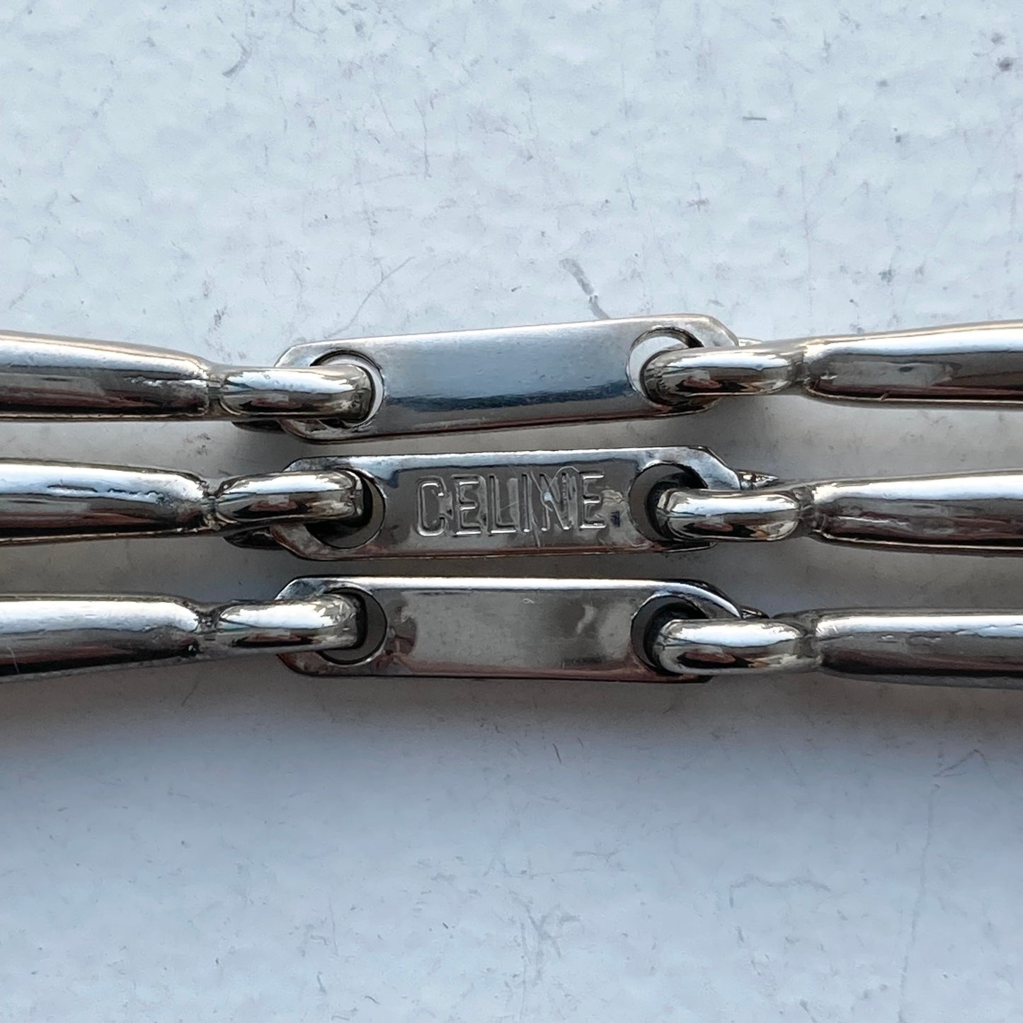 80s Celine Horsebit chain bracelet vintage
