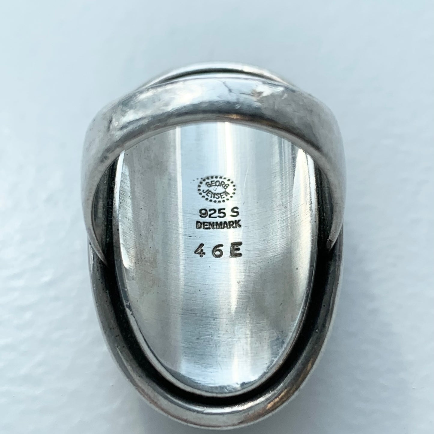 Georg Jensen Hematite Ring Denmark 46E SV925
