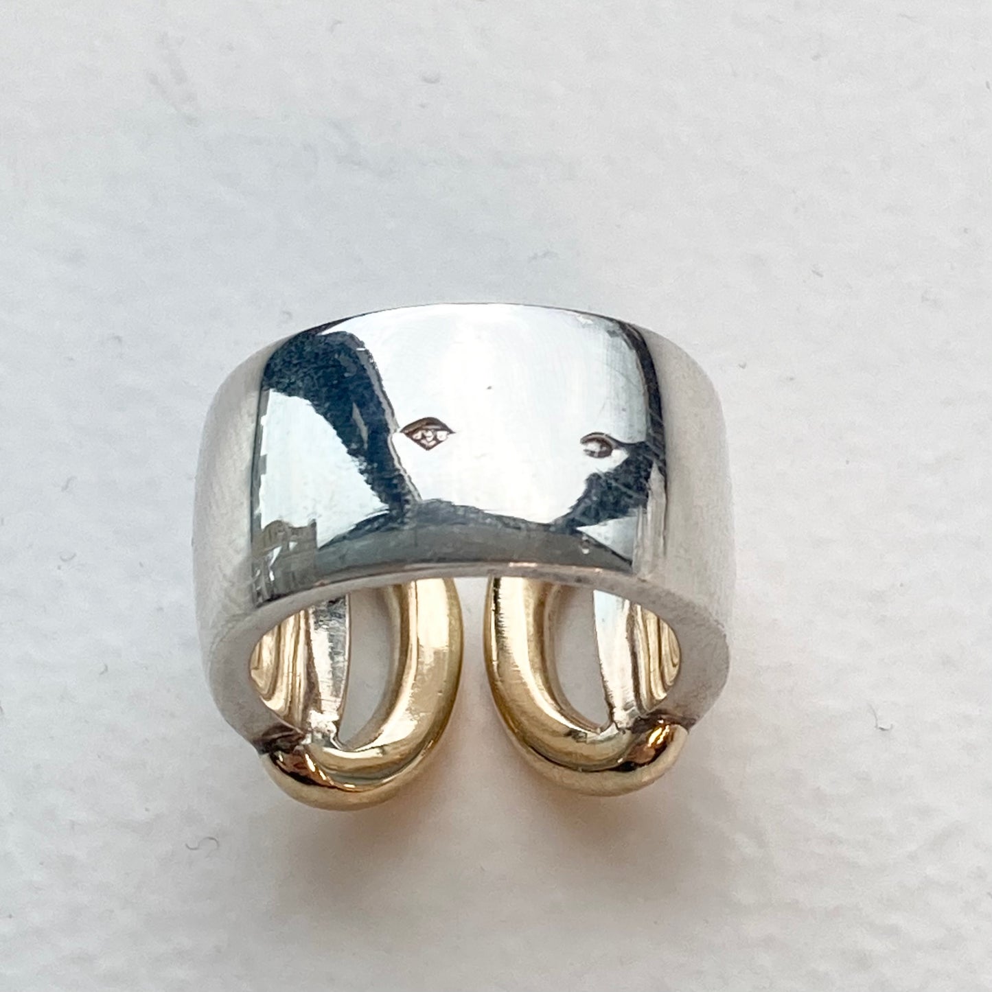 80s Hermès vintage Ring SV925 AU750