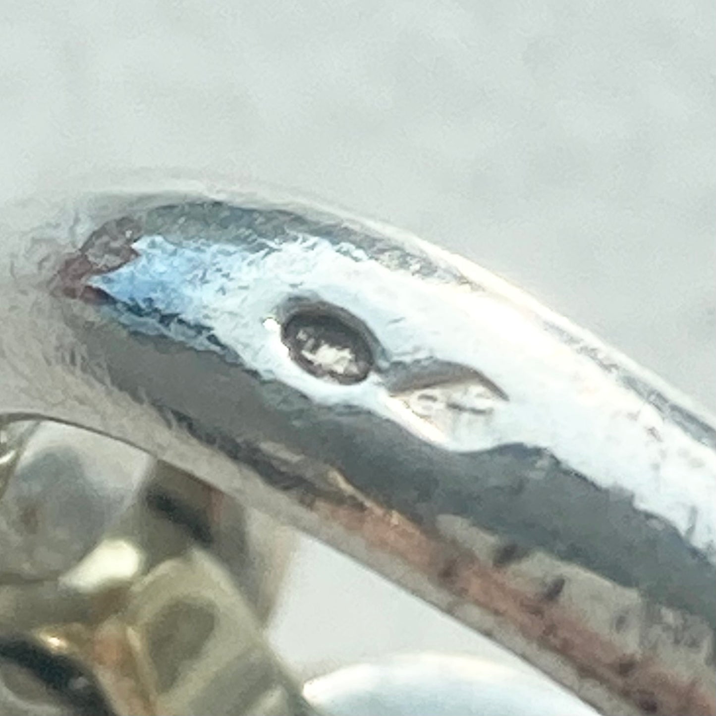 70s Hermès Chaine d'ancre Ring vintage SV800 AU750