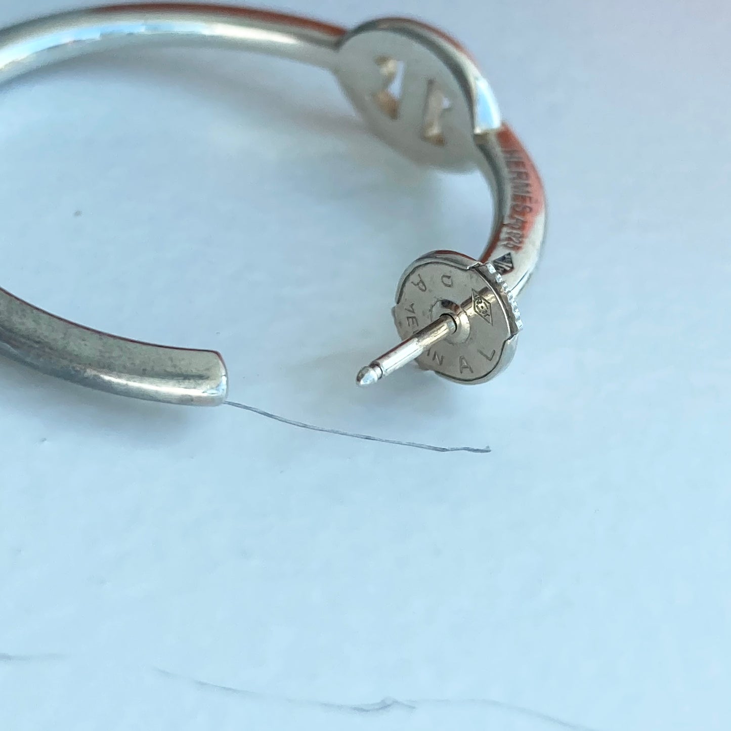 Hermès Chaine d'ancre hoop Earrings SV925