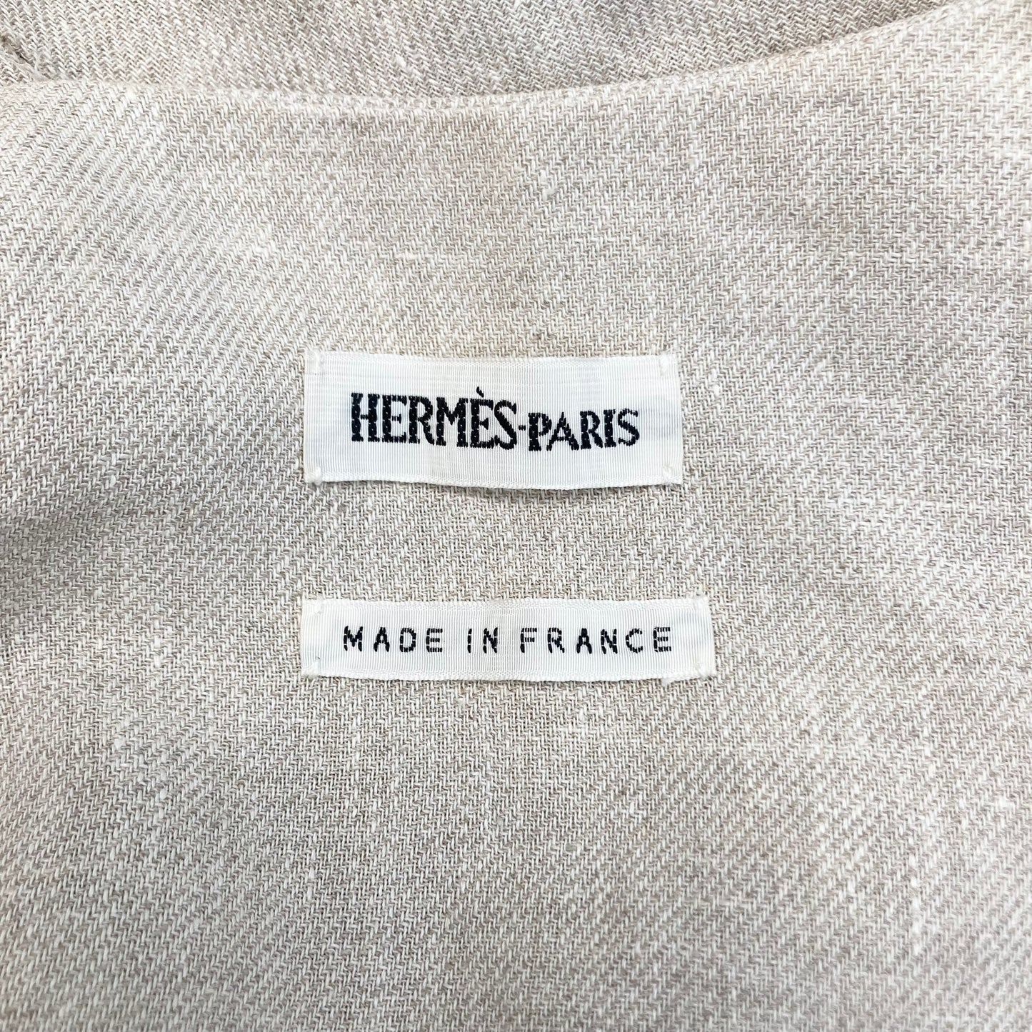 Spring2002 Hermès by Martin Margiela Linen Sleeveless set up