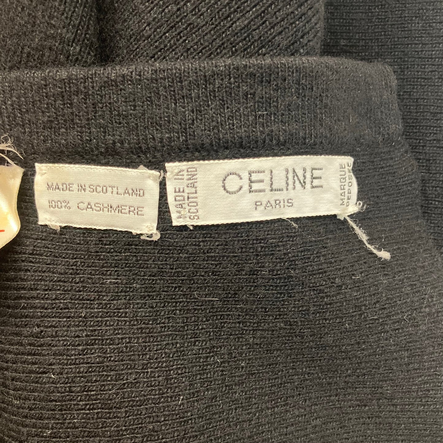 80s Celine Cashmere Long cape vintage