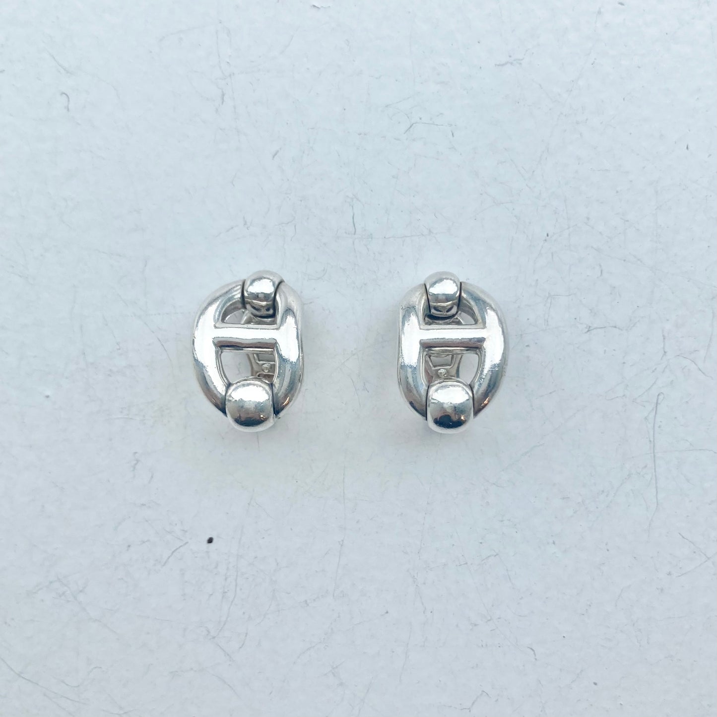 70-80s Hermès Chaine d’ancre earring vintage SV925