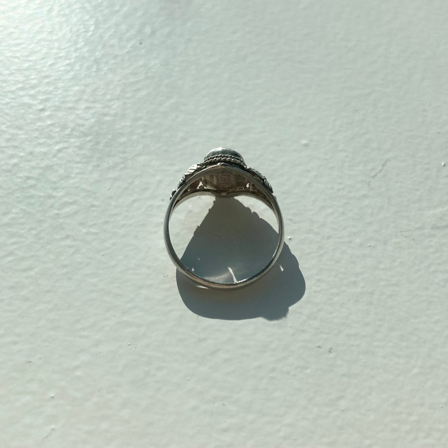 Vintage Chrysoberyl Cat's Eye ring SV925 #11