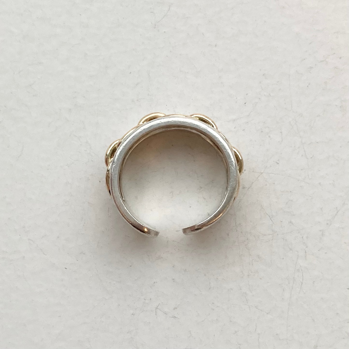 -60s Hermès Chaine d'ancre Ring vintage SV800 AU750