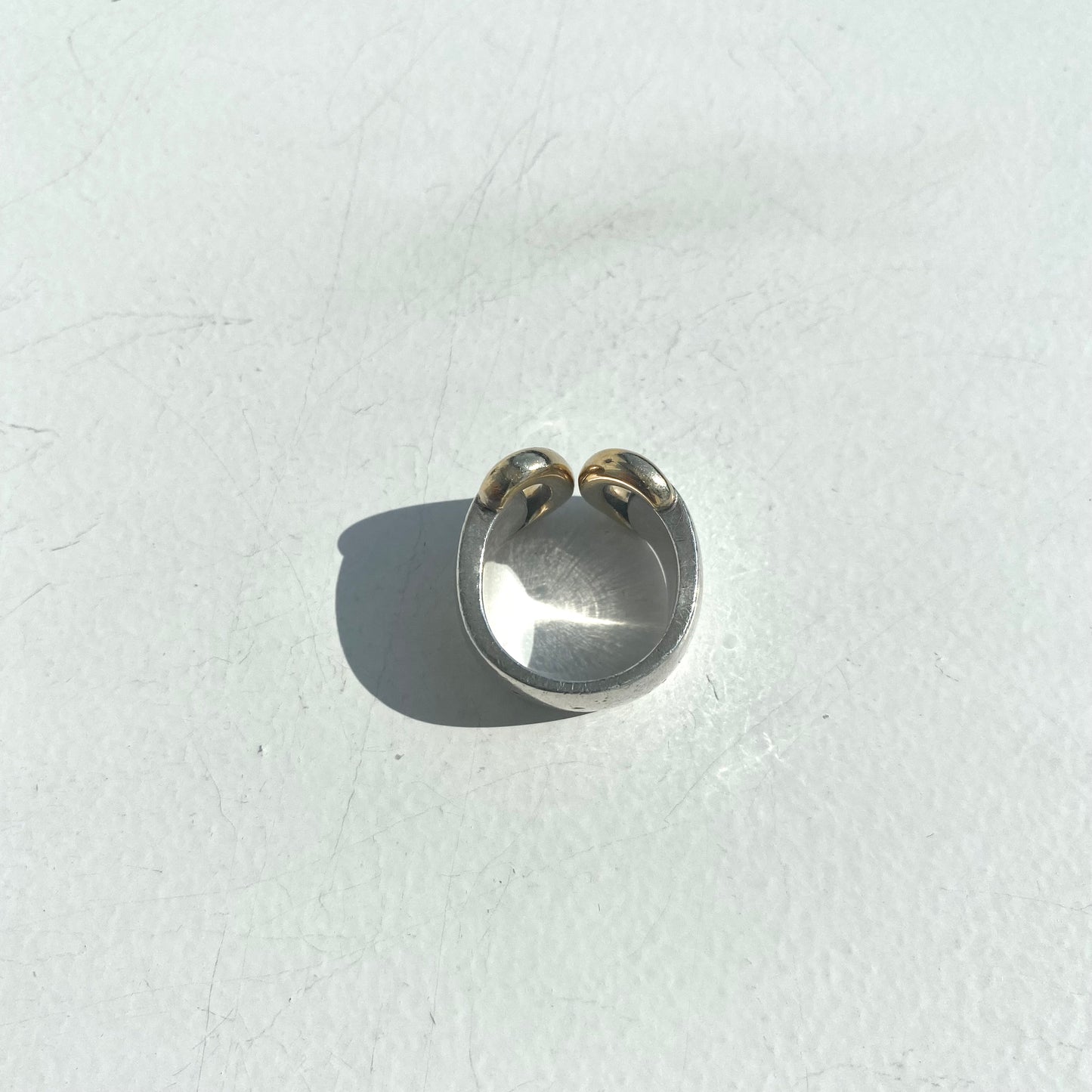 80s Hermès vintage Ring SV925 AU750