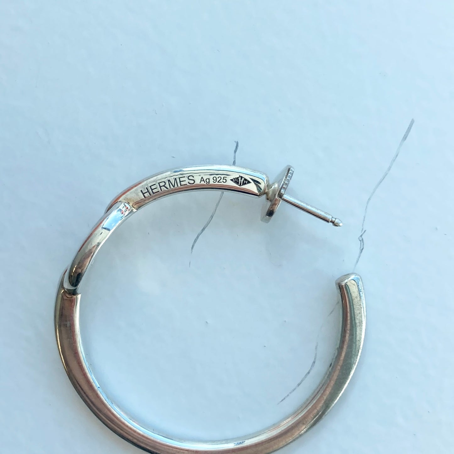 Hermès Chaine d'ancre hoop Earrings SV925