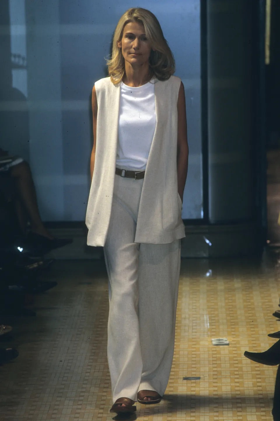 Spring2002 Hermès by Martin Margiela Linen Sleeveless set up