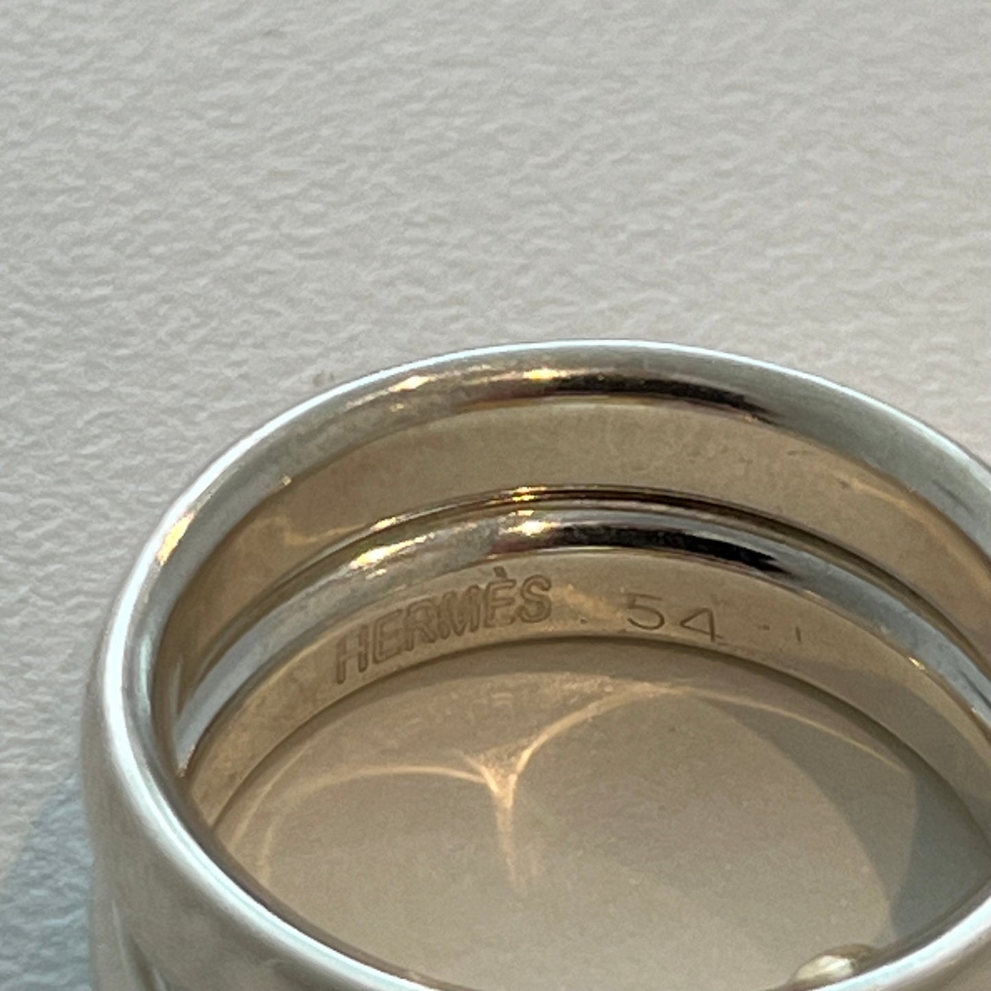 90-00s Hermès Olympe ring vintage SV925 AU750