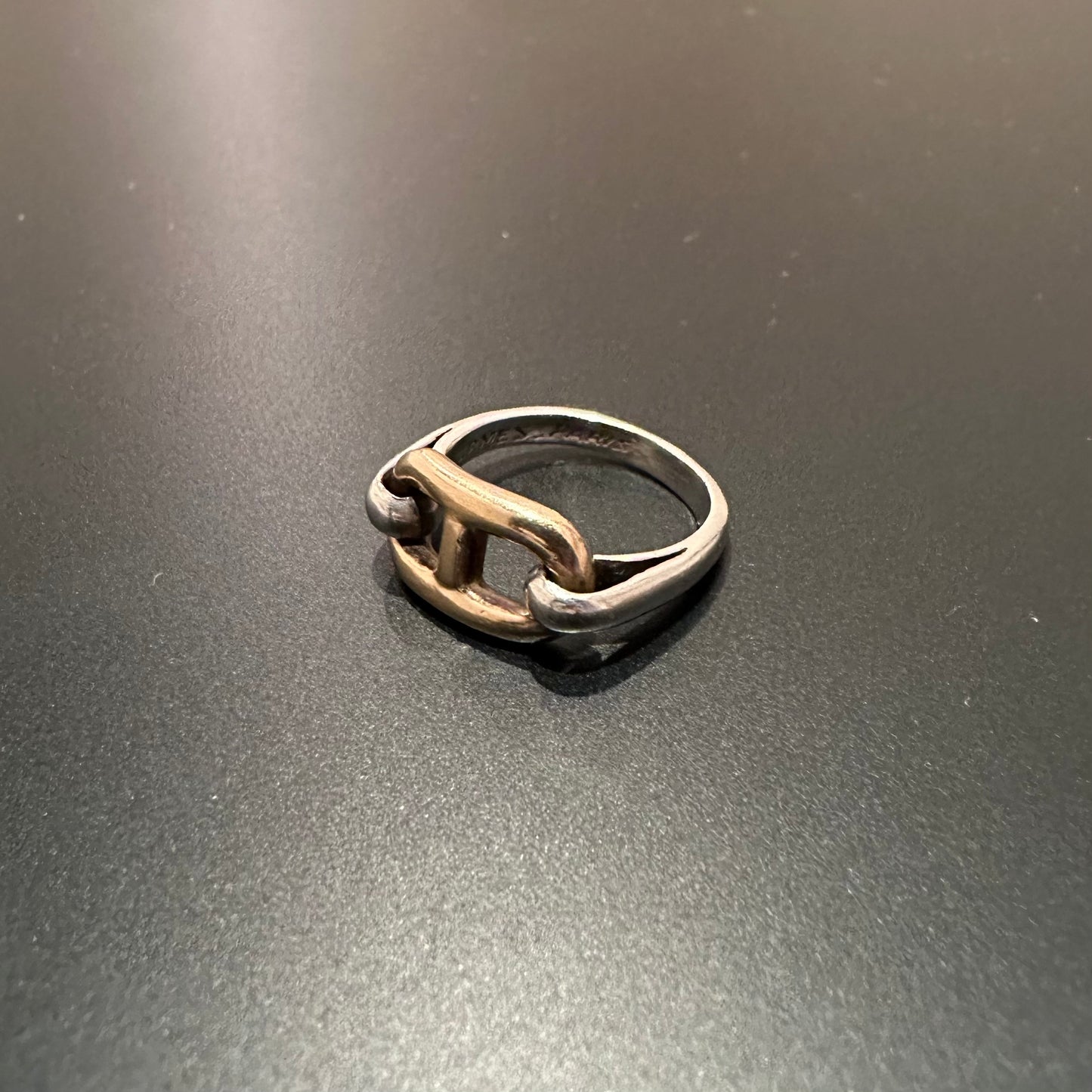 80s Hermès Chaine d'ancre Ring vintage 925 750