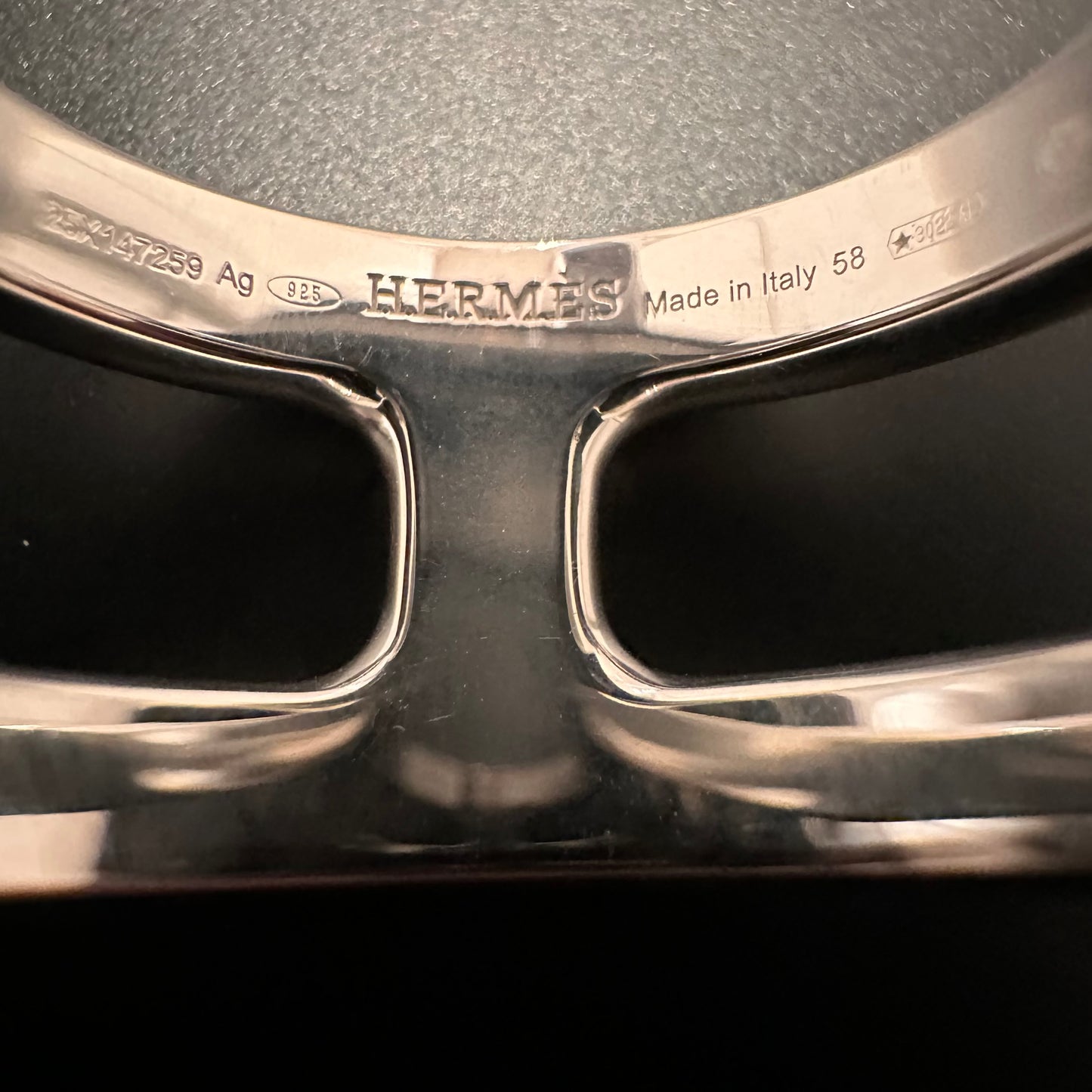 Hermès Osmose PM ring SV925 58