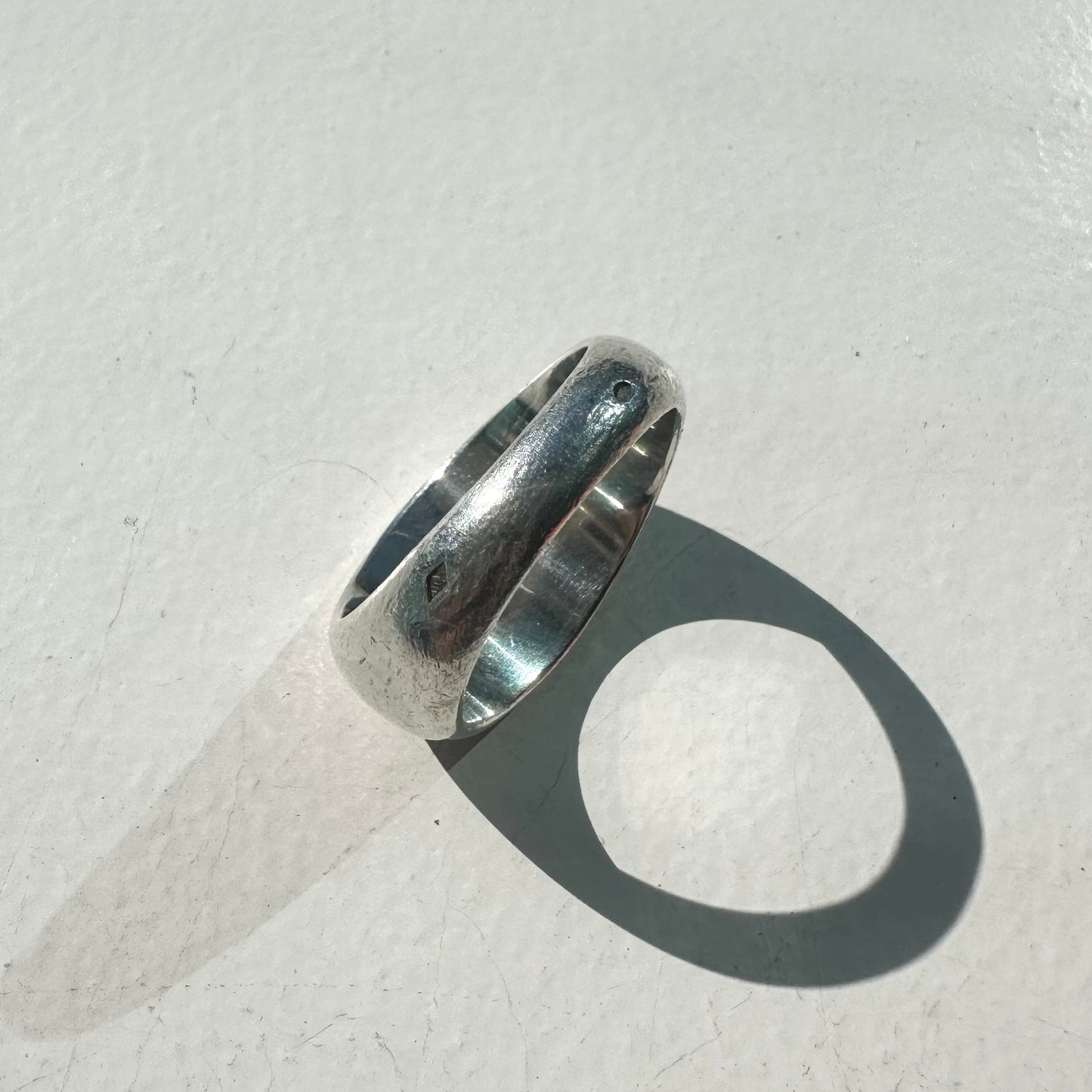 80s Hermès Sellier Ring vintage SV925 750 #18-19