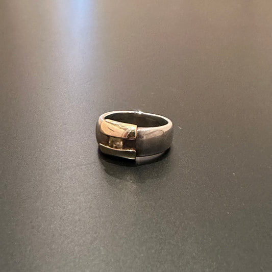 80s Hermès citrine Ring 925 750
