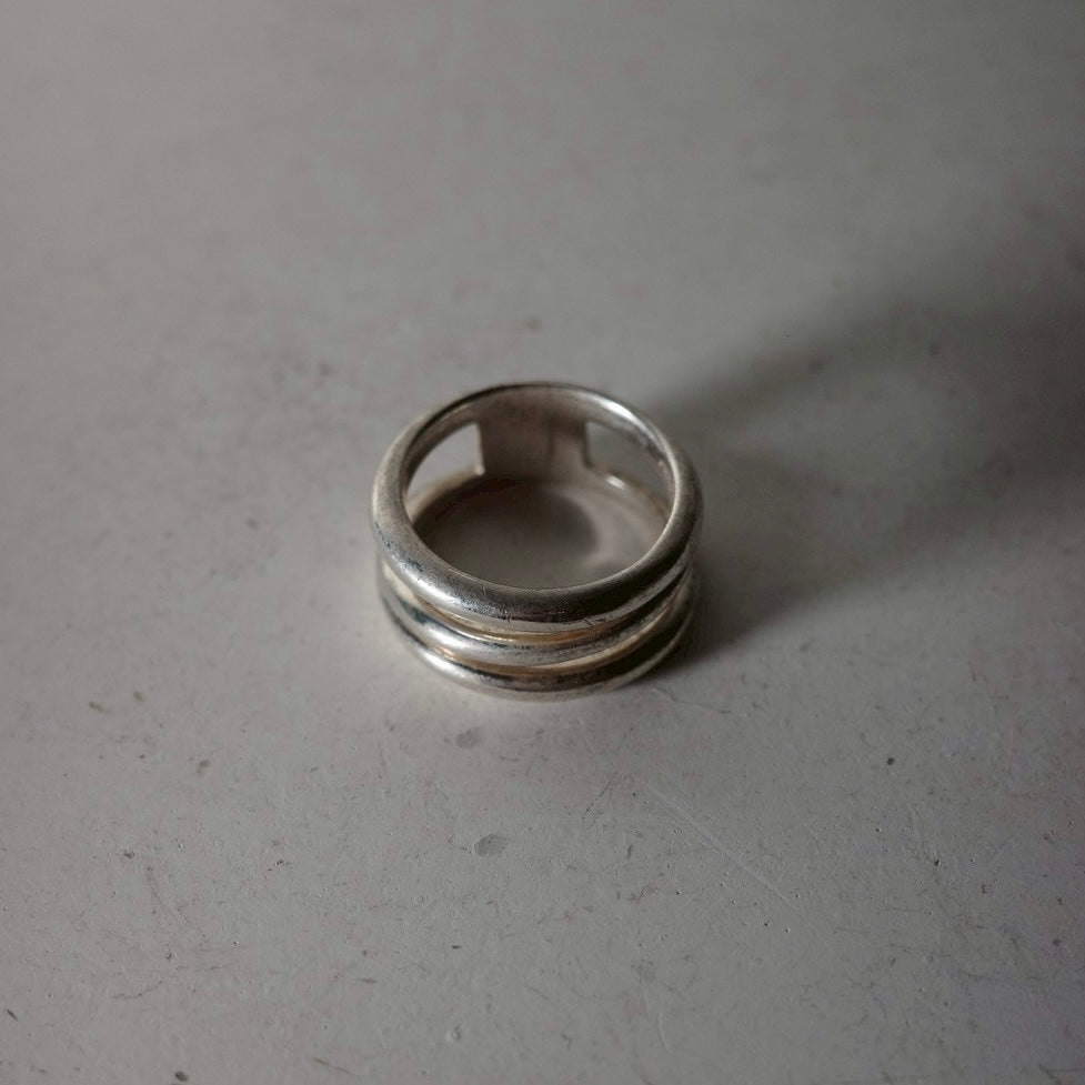 90s TIFFANY&Co. Diagonal ring vintage SV925