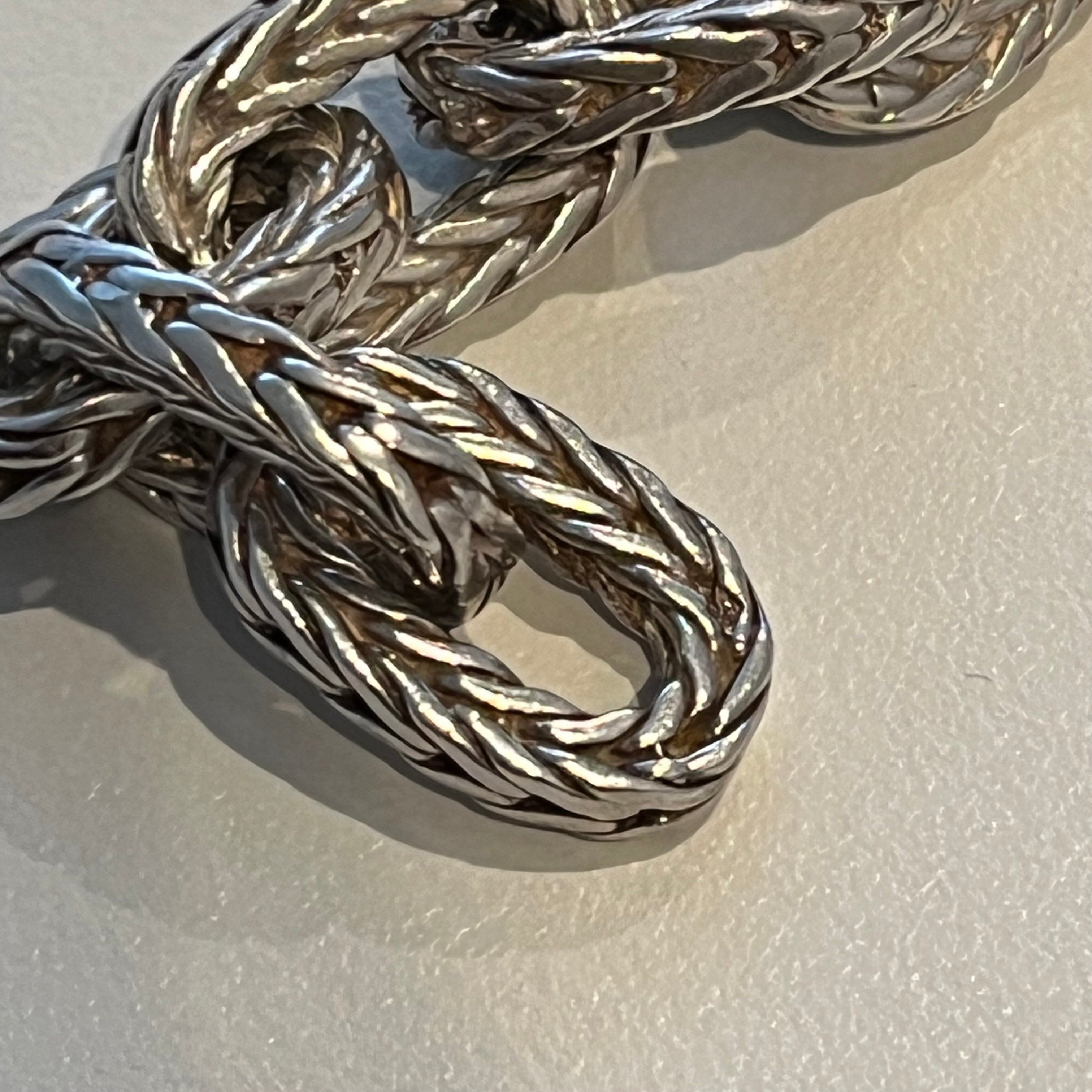 HERMES vendome vintage ブレスレット VINTAGE HERMES Vendome Bracelet Silver 800 & Gold Vermeil