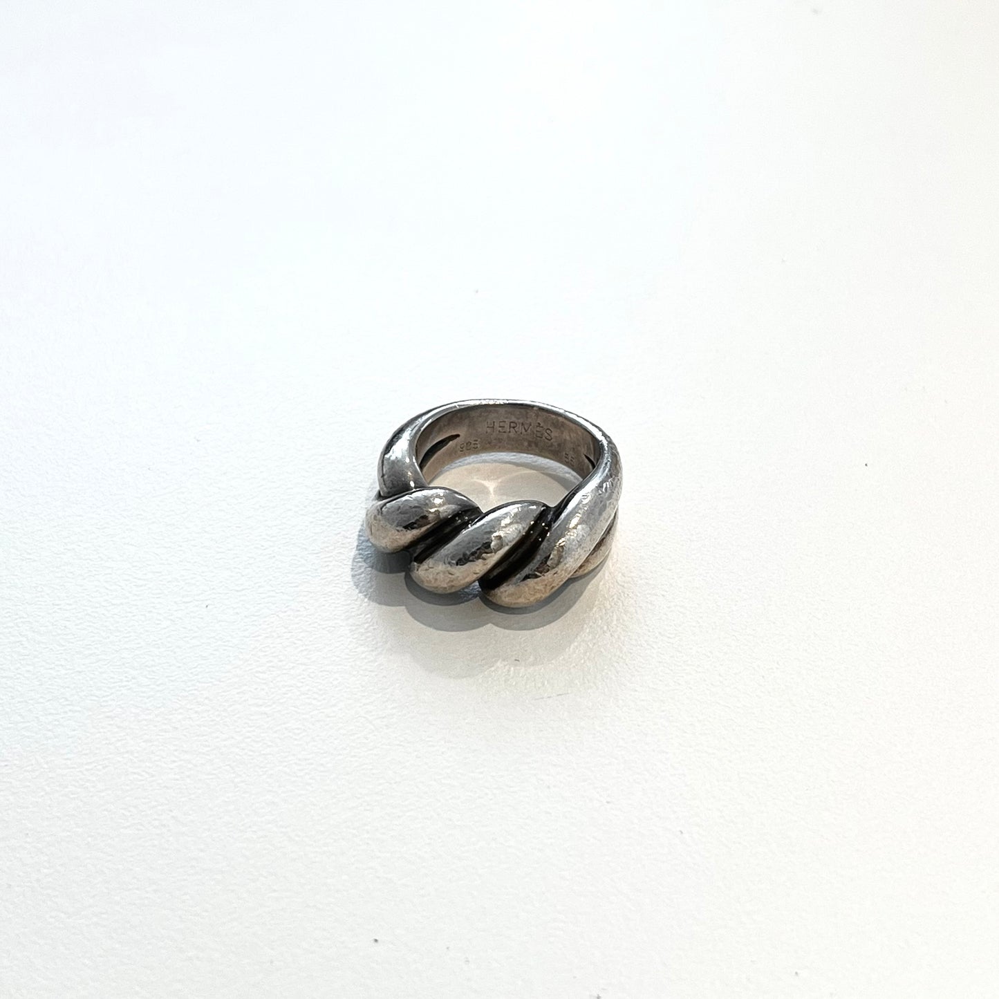 80-90s Hermès Torsard Ring vintage SV925 55