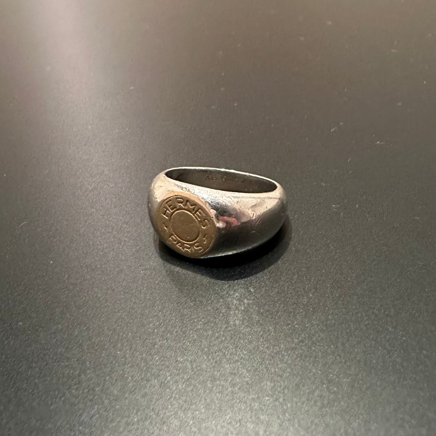 80-90s Hermès Sellier Ring vintage 925 750