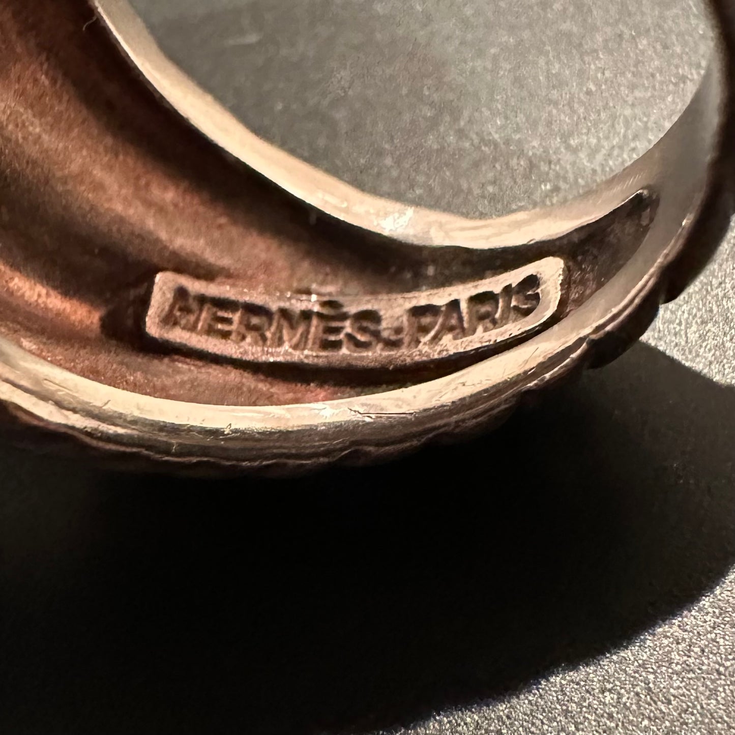 70-80s Hermès Broderie Ring 925 750