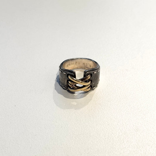 90-00s Hermès Mexico ring vintage SV925 AU750
