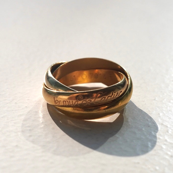 80-90s Cartier Trinity ring vintage 750