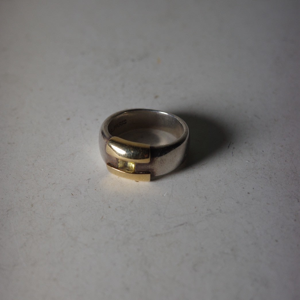 80s Hermès citrine Ring 925 750