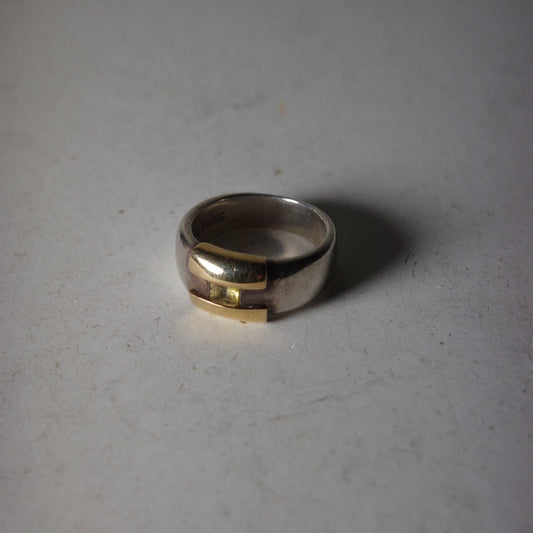 80s Hermès citrine Ring 925 750