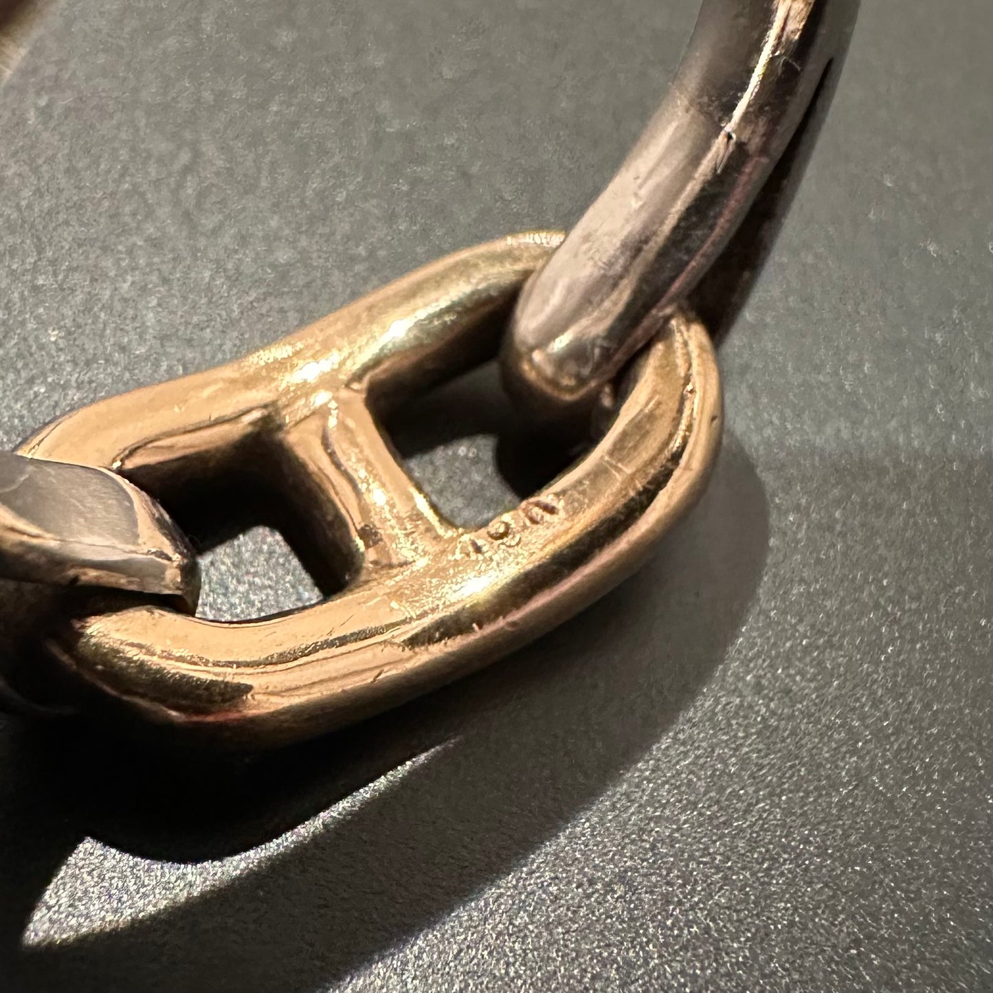 80s Hermès Chaine d'ancre Ring vintage 925 750