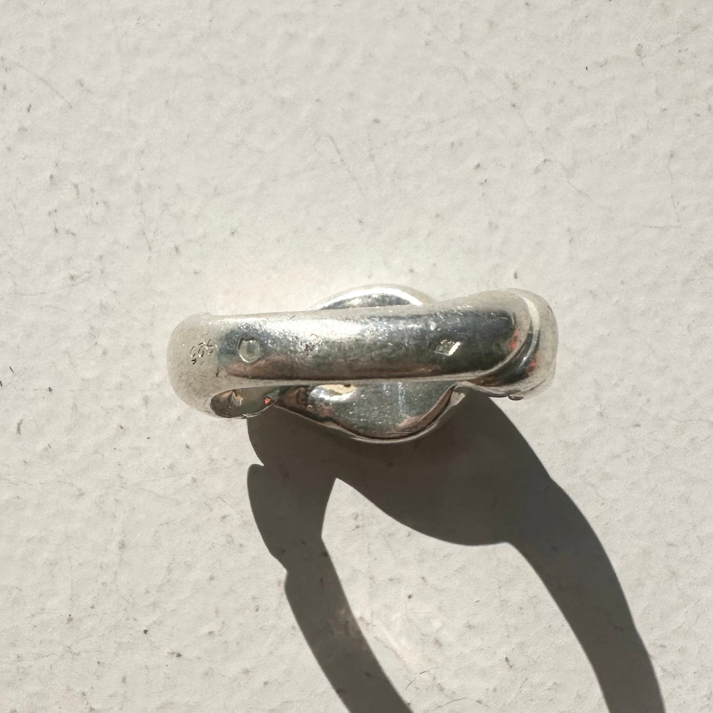 80s Hermès Torsard Ring vintage SV925 50