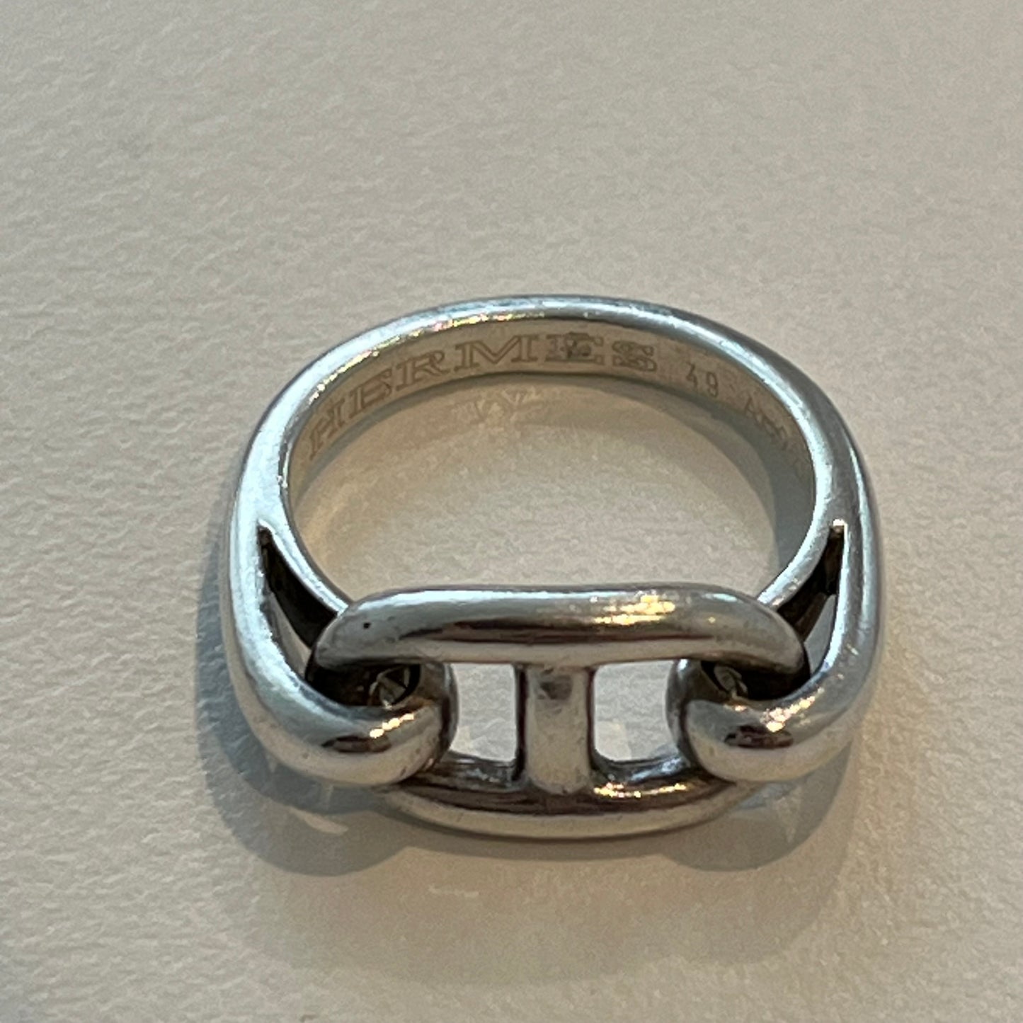 90-00s Hermès Chaine d'ancre Ring vintage 925