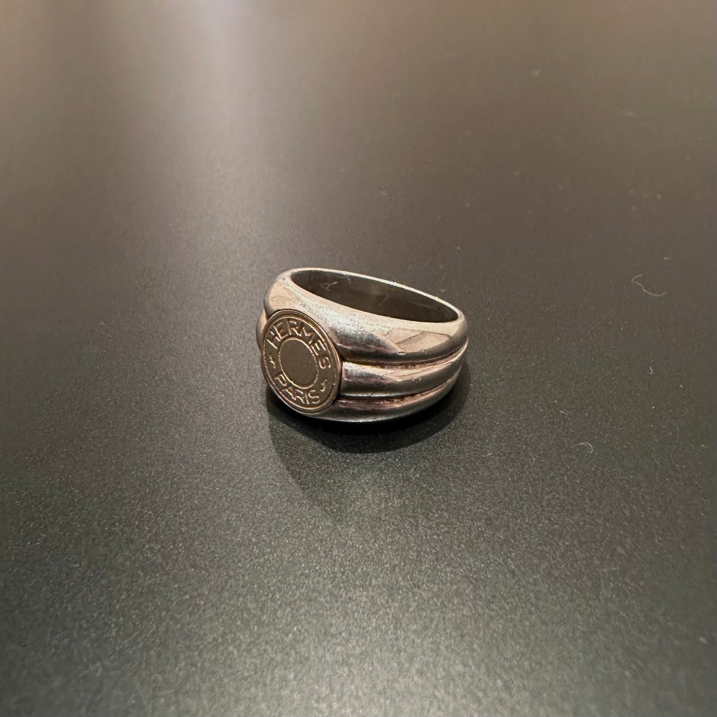 80-90s Hermès Sellier Ring vintage 925 750