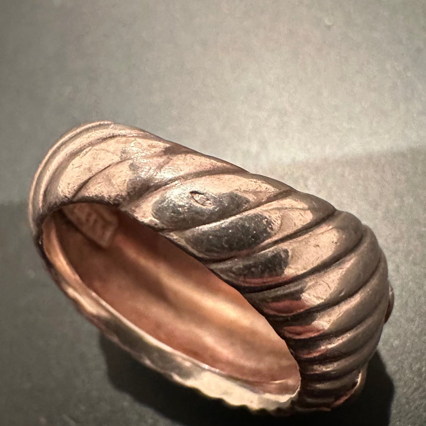 70-80s Hermès Broderie Ring 925 750