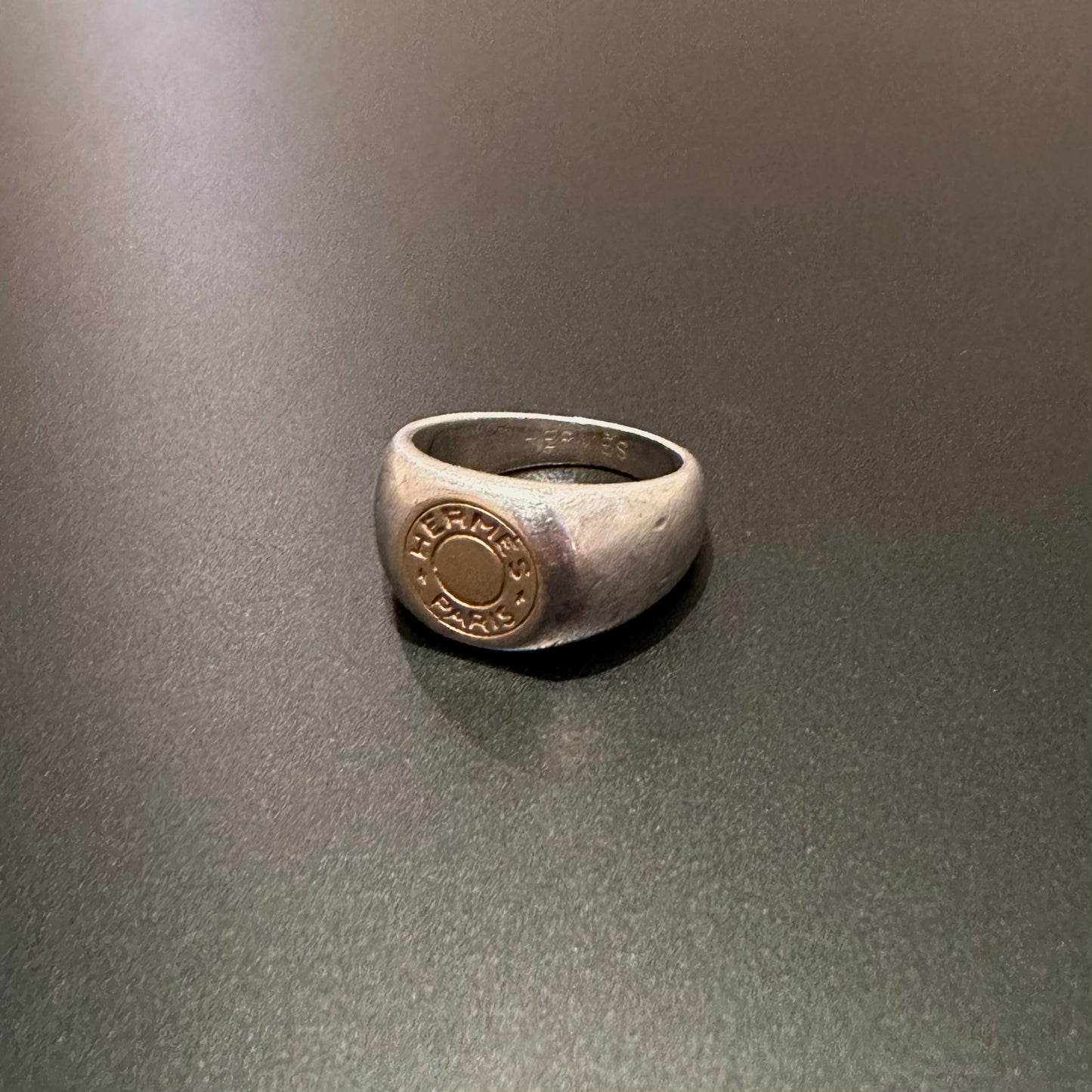 80-90s Hermès Sellier Ring vintage 925 750